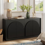 WIN2WIN 65" Fluted Sideboard Buffet Cabinet - Image 8