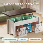 SEDETA Lift Top Coffee Table, 4 in 1 Multi-Function Convertible Coffee Tables - Image 4