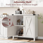GarveeHome Small Storage Cabinet, Farmhouse Sideboard Buffet Cabinet - Image 6