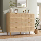 GarveeHome Rattan 8 Drawer Dressers - Image 3