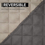 Easy-Going Reversible Couch Cover, Oversized Recliner, Darkgray/Beige | Machine - Image 5