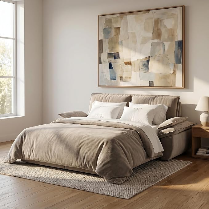 73.2" Sofa Bed Queen, 3-in-1 Pull Out Sofa Bed - Image 11