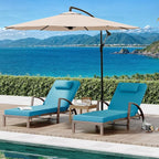 GarveeLife 2-Piece Rattan Patio Folding Chaise Lounge, 5-Position Adjustable - Image 3