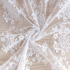 YJ YANJUN Vintage Lace Curtains 84 Inches Long 2 Panels-Victorian Floral Old - Image 5