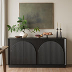 WIN2WIN 65" Fluted Sideboard Buffet Cabinet - Image 9