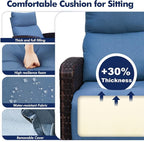 ZZW Outdoor Recliner Chair Set of 2, Wicker Patio Recliners - Image 4