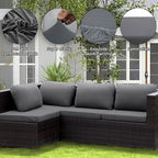 8PCS Patio Cushion Covers.Patio Furniture Couch SeatSlipcovers | Washable - Image 3