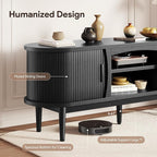 Decofy Mid Century TV Stand for TVs up to 65 Inches, Entertainment Center - Image 5