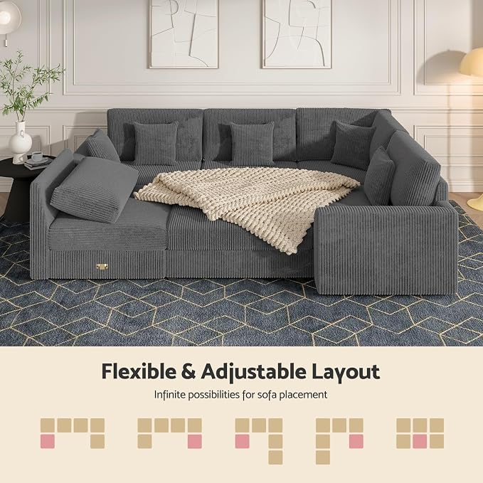 Oversized Modular Sectional Sofa - Image 4