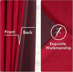 MIULEE Velvet Curtains 50W x 96L 2 Panels Red Blackout Curtains | Luxury velvet - Image 6