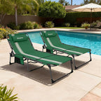 KingCamp 2 Pack Folding Lounge Chair Outdoor, Tanning Chair - Image 2