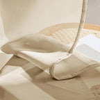 MIULEE Beige Sheer Curtains 63 Inches Long 4 Panels 42 x 63 Inches | Light - Image 7
