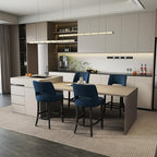 VKNOW Bar Stools Set of 2, Modern Counter Height Bar Stools - Image 7