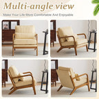 VINGLI Upgraded Premium Corduroy Accent Chair, Upholstered Arm Chair, Solid - Image 8