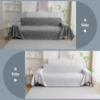 MYSKY HOME Couch Covers for Sofa, Dog Couch Cover Protector, Dark Grey Lines - Image 6