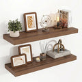 Acovy 32 Inch Floating Shelves, 3D Textured Wood Grain, Wooden Shelves by Acovy