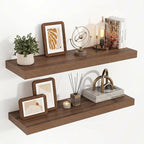 Acovy 32 Inch Floating Shelves, 3D Textured Wood Grain, Wooden Shelves by Acovy