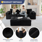 MAXYOYO 104" U Shaped Modular Sectional Sofa - Image 6