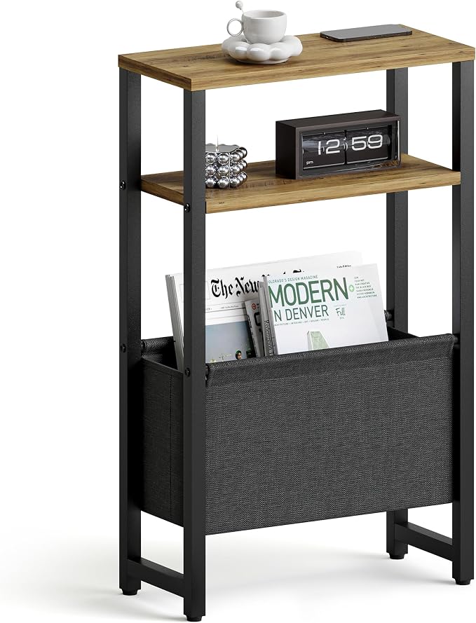 Narrow Side Table, Slim End Table by IRCPEN