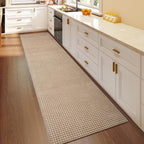 Hallway Runner Rug Extra Long Kitchen Runner Washable Brown 2x8 ft | Boho Woven - Image 3