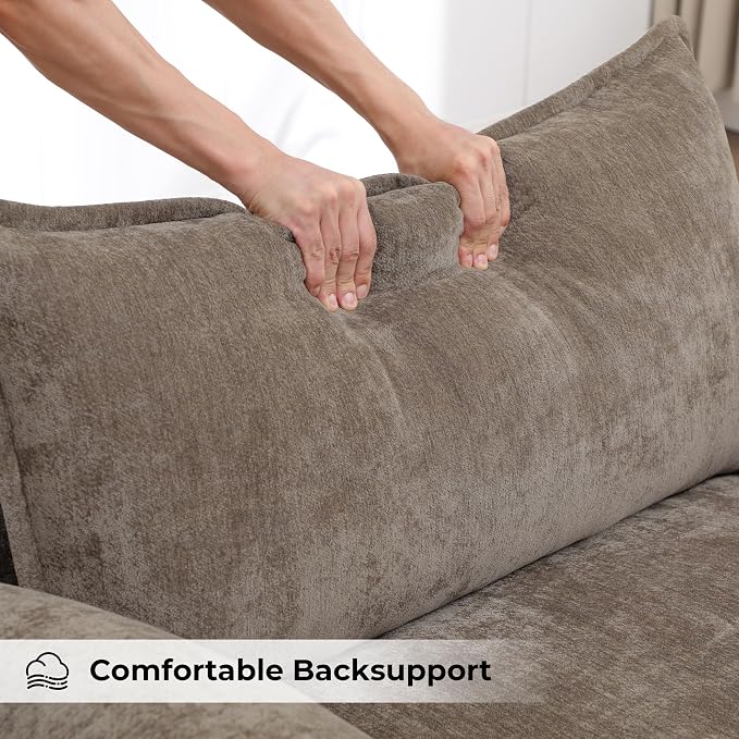 Oversized Accent Chair, Modern Chenille Cloud Sofa Chair - Image 7