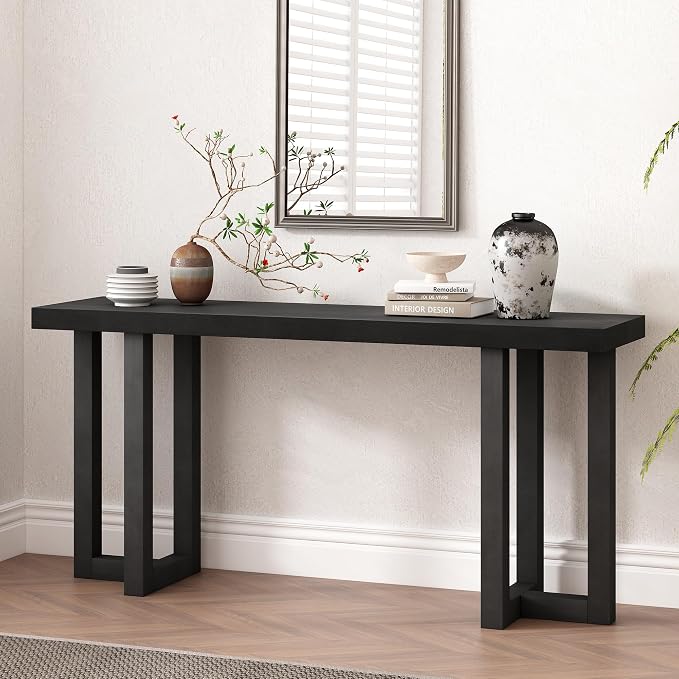 Geometric Design Console Table by Unknown