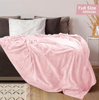 Utopia Bedding Ultra Soft Fleece Bed Blanket Full Size Pink | Microfiber Plush - Image 2