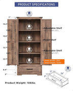 Farmhouse Kitchen Pantry Cabinet - Image 6