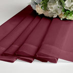 Chyhomenyc Burgundy Sheer Valance - Image 5