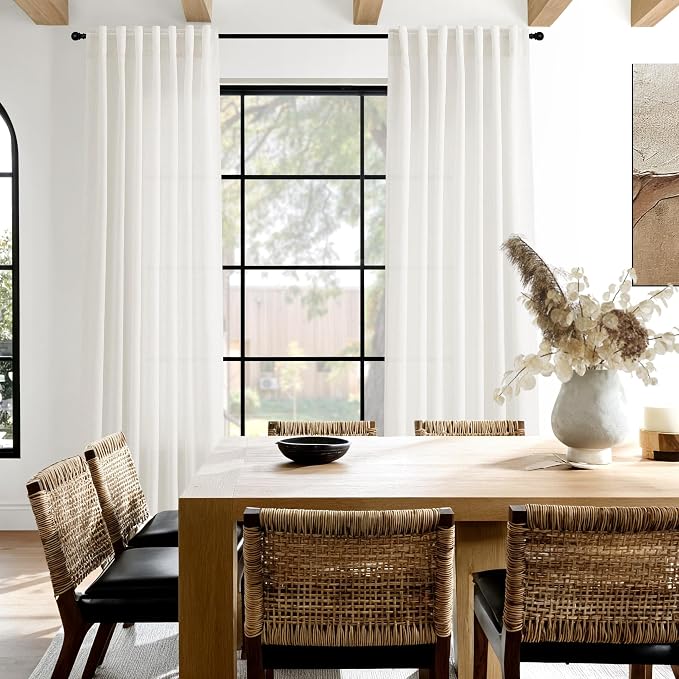 Neutral Linen Curtains 90 Inches Long - Image 7