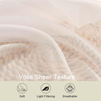 Cafe Curtains 36 Inch Length Tier 2 Pieces, Modern Soft Airy Sheer Kitchen - Image 3