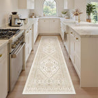 2'6 x 8' Runner Rug Non Slip, Washable Kitchen Rugs, Nursery Room, Soft Runner - Image 3