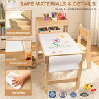 WINGYZ Sensory Table and Chairs, Toddler Activity Table and 2 Chair Set - Image 8