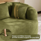68.5" Loveseat Sofa for Living Room, Modern Luxury Plush Chenille Extra Deep - Image 7