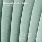 HULALA Home Velvet Accent Chair Set of 2, Modern Armless Upholstered Side Chair - Image 4