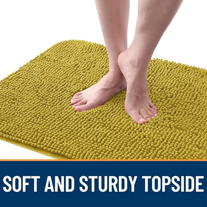 OLANLY Dog Door Mat for Muddy Paws 36x24, Super Absorbent Chenille Mud Mat | - Image 4