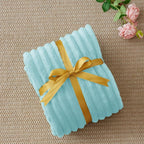BEDELITE Ribbed Twin Blanket for Couch & Bed, Cloud Blue, Warm Yet Lightweight - Image 6