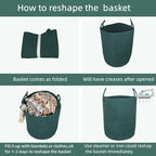 XUANGUO Cotton Rope Laundry Basket Hamper - Image 6