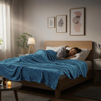 Utopia Bedding Soft Fleece Bed Blanket Queen Size Stone Blue | Microfiber Plush - Image 8
