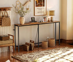 SUPERJARE Console Table with Outlet, 63 Inch Sofa Table with Charging Station - Image 7