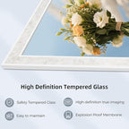 Tanmicoshomy White Shell Framed Rectangular Mirrors - Image 5