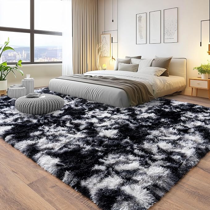 Pionblank 8x10 Rug for Living Room, Fluffy Large Area Rug - Image 2