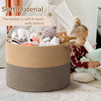 INDRESSME 115L Extra Large Blanket Basket, Woven Baskets - Image 6