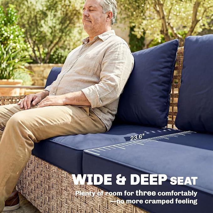 Outsunny Outdoor Patio Couch - Image 4