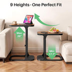Kitstorack Ultra Stable & Durable End Table, Ajustable Height C Shaped Side - Image 6