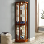 Glass Corner Display Cabinet - Image 3