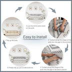 MYSKY HOME Boho Couch Cover for Dogs Washable Grey Rhombic Couch Sofa Protector - Image 6