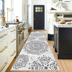 HEBE Hallway Runner Rug 3'x10', Washable Non Slip Kitchen Rug Runner | Soft - Image 9