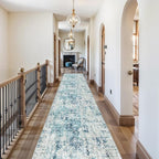 3x15 Long Hallway Runner Rug Non-Slip Washable Rugs Ocean Mist | Super Soft - Image 2