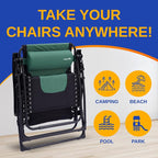 SereneLife Padded Zero Gravity Lounge Chair - Image 7